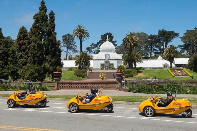 3HR Golden Gate Bridge and Golden Gate Park GoCar Tour - The Palace of Fine Arts starts the visual tour