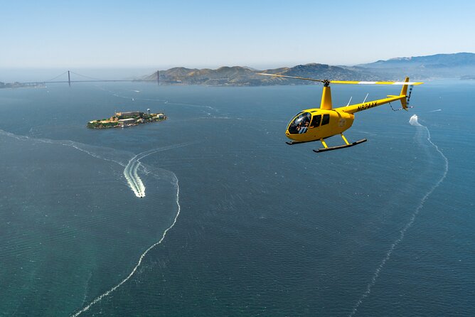 Alcatraz City Sites Helicopter Adventure - Sausalito and the Start Across the Golden Gate Strait