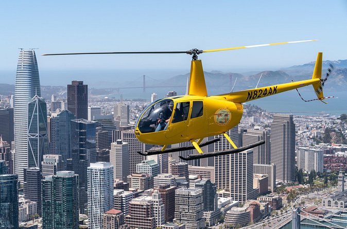 Alcatraz City Sites Helicopter Adventure - The Bay Bridge and the Shape of the Bay