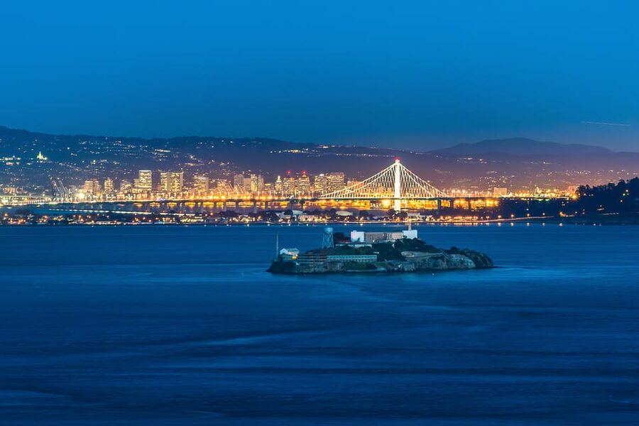 From San Francisco: Alcatraz Night & Muir Woods & Sausalito - Alcatraz after dark