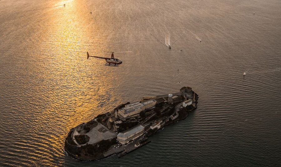 From Sausalito: San Francisco and Alcatraz Helicopter Tour - Alcatraz from a completely different angle