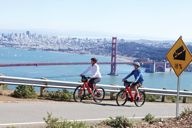 Golden Gate Bridge Guided Bicycle or E-Bike Tour from San Francisco to Sausalito - Fort Mason and the easy waterfront opening