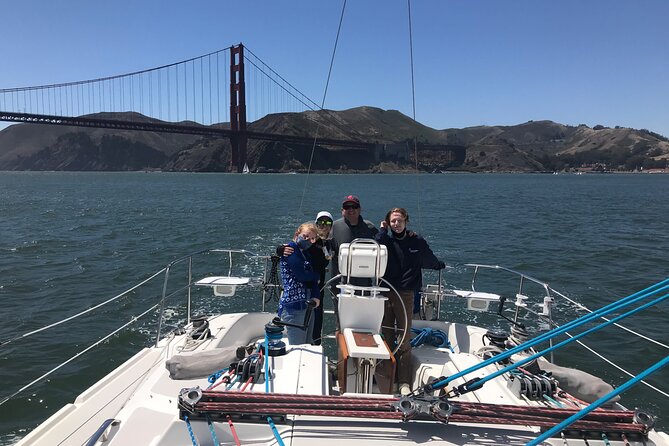 Let’s do a morning sail on San Francisco Bay (semi private) - Sailing beneath the Golden Gate Bridge