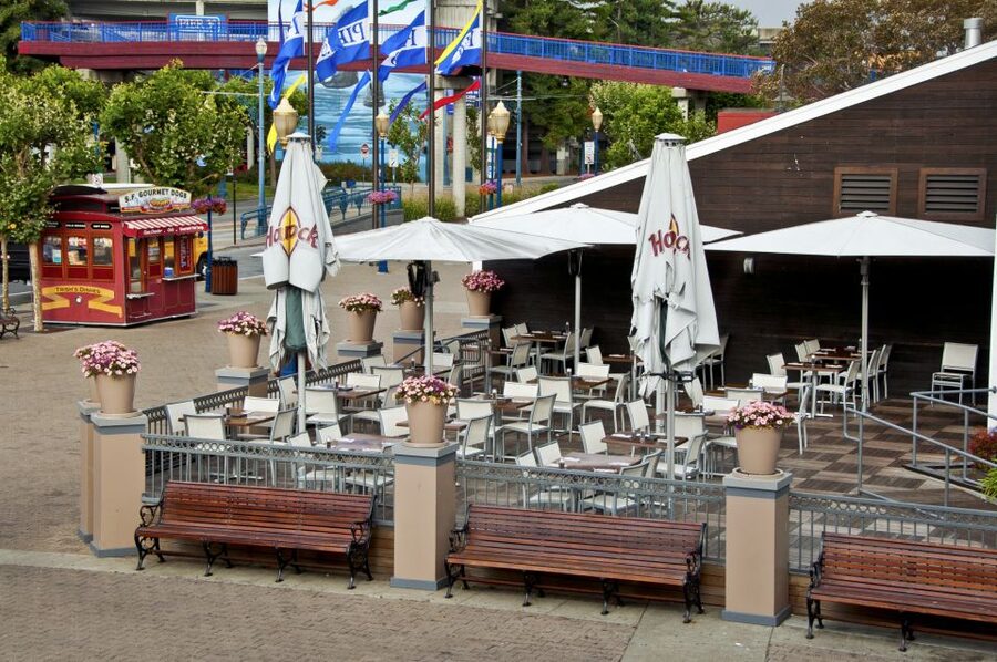 Meal at Hard Rock Cafe San Francisco at Pier 39 - A rock-themed meal at San Francisco’s Pier 39