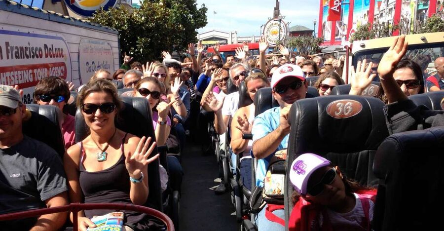 San Francisco: 2 Day Hop-On Hop-Off 20-Stop Deluxe Bus Tour - Live guides, audio commentary, and the ride itself