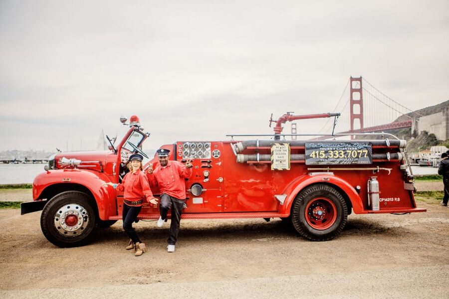 San Francisco Bay: 90-Minute Fire Engine Tour - The Fort Baker photo stop