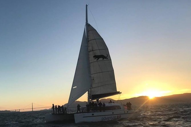 San Francisco Bay Sunset Catamaran Cruise - The main moment under the Golden Gate Bridge