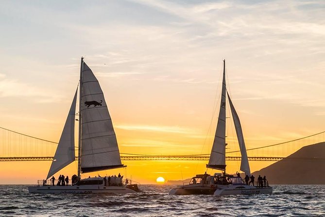 San Francisco Bay Sunset Catamaran Cruise - Choosing between the sheltered cabin and the trampoline net