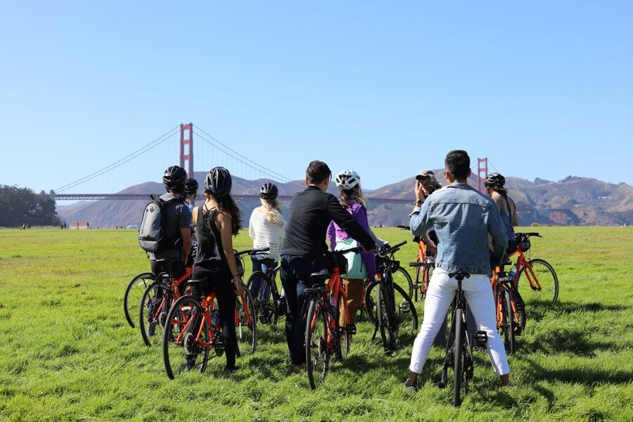 San Francisco: Bike Rental from Golden Gate Bridge with Map - Chinatown and North Beach by bicycle