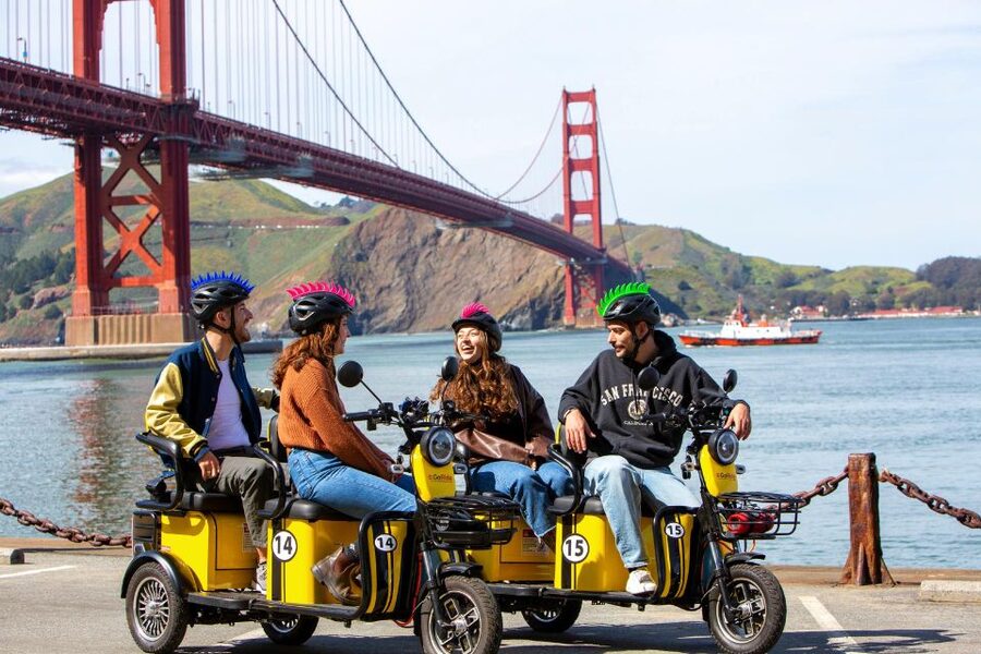 San Francisco: Electric Scooter Rental with GPS Storytelling - Hyde Street Pier and the opening waterfront views