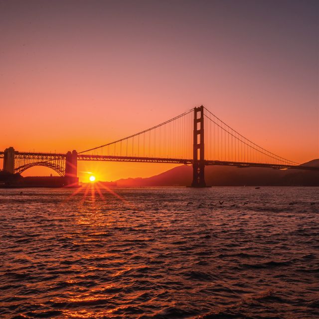 San Francisco: Golden Gate Bridge and Bay Sunset Cruise - Golden Gate Bridge views from the bay