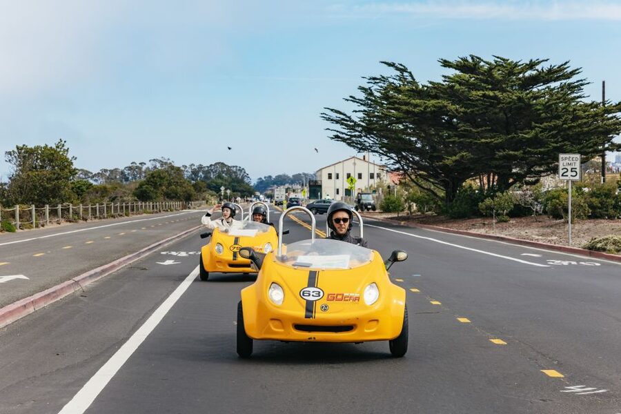 San Francisco: Golden Gate Bridge and Lombard GoCar Tour - Chestnut and Union Streets bring you back to city life