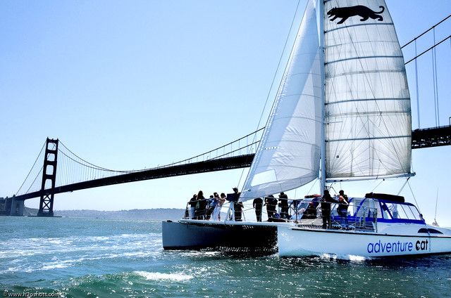 San Francisco: Golden Gate Bridge Catamaran Cruise - Leaving Pier 39 beside the sea lions