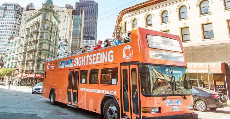 San Francisco: Hop-On Hop-Off Bus with Ferry & Alcatraz Tour - The open-top bus covers San Francisco’s long, hilly spread