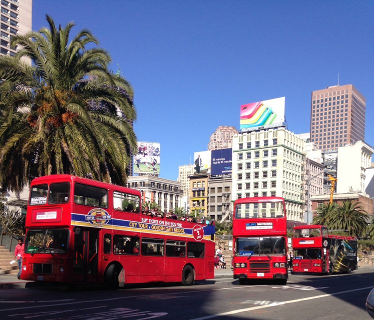 San Francisco: Hop-On Hop-Off Deluxe Bus Tour with 20 Stops - Live commentary, audio guides, and bus comfort