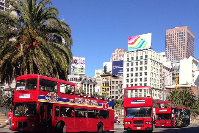 San Francisco Hop-on Hop-off Deluxe Tour 20 Stops 1 to 2 days - Start at Union Square, or board wherever it suits you