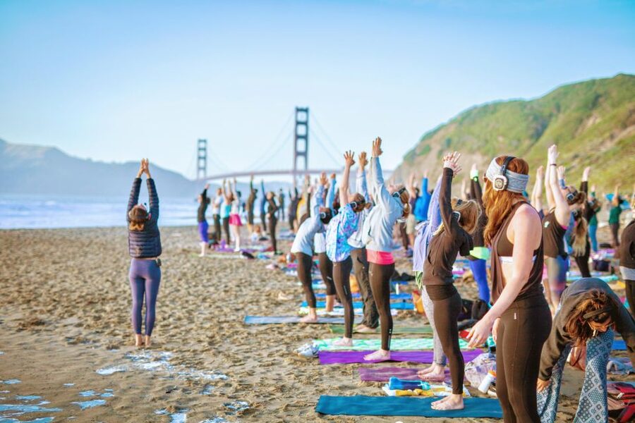 San Francisco: Silent Disco Yoga at Baker Beach - Key points to know before booking
