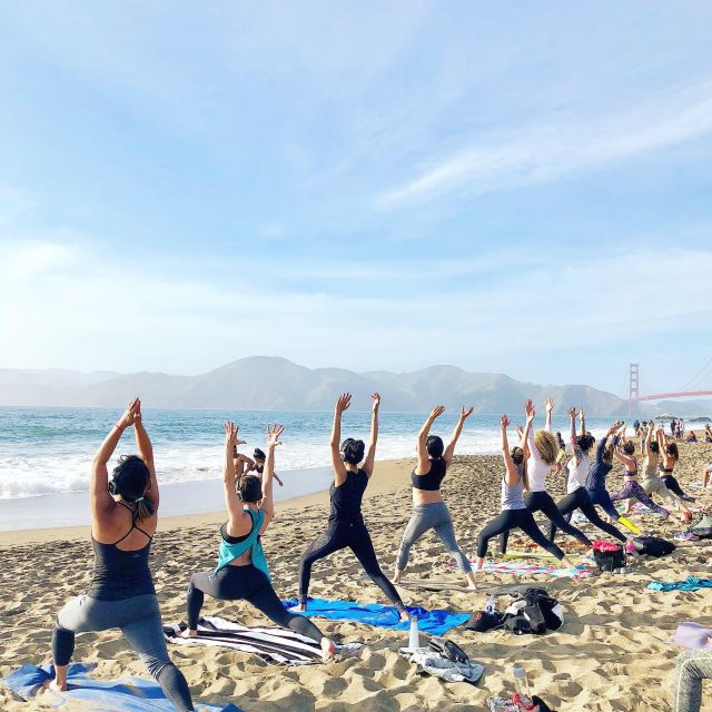 San Francisco: Silent Disco Yoga at Baker Beach - Is $33 a fair price?