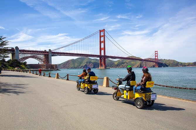 Wharf to Golden Gate Bridge - GoRide Electric Scooter Rentals - Choosing between the fat-tire scooter and E-Trike